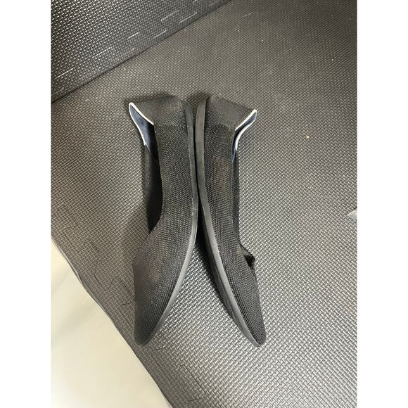 Rothy's the point flats black animal print shoes washable minimalist womens 11 - Picture 5 of 7